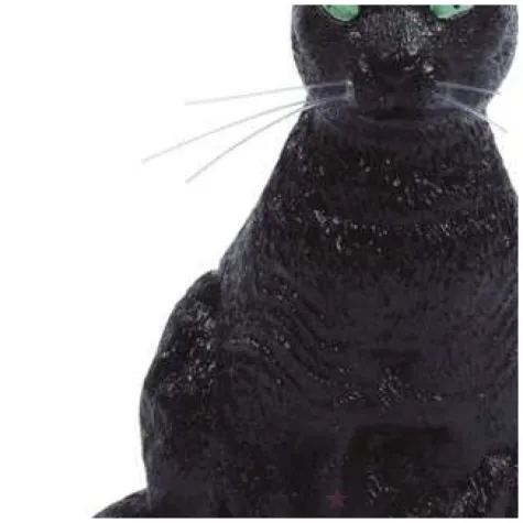 dekoracja straszny kot halloween guirca 35 cm