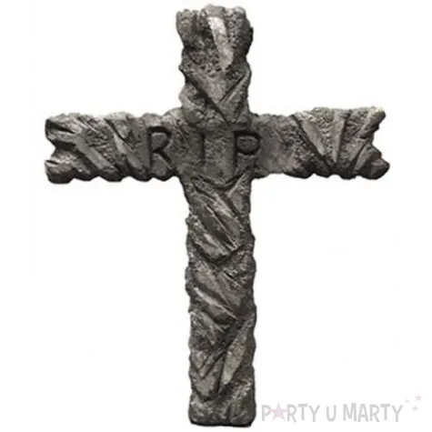 dekoracja styropianowa krzyz rip 67x52 cm