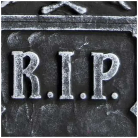 dekoracja styropianowa nagrobek rip i kosci carnival 56 cm