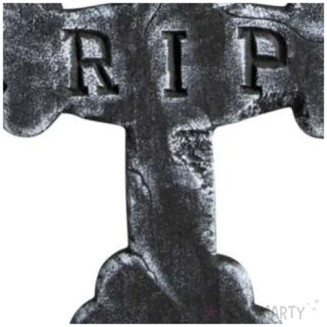 dekoracja styropianowa nagrobek rip krzyz carnival 55 cm