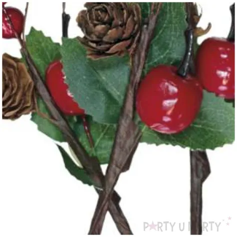 dekoracja swiateczne galazki dzikiej rozy titanum 3 szt