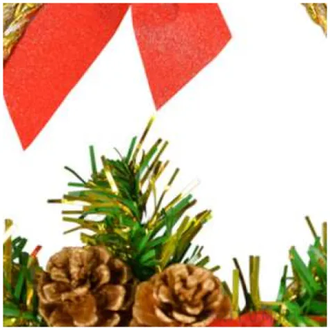 dekoracja swiateczny wieniec zloty arpex 16 cm