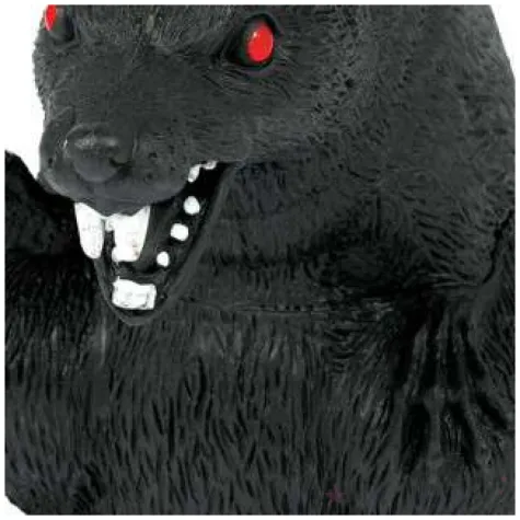 dekoracja szczur drapiezca czarna amscan 23 cm