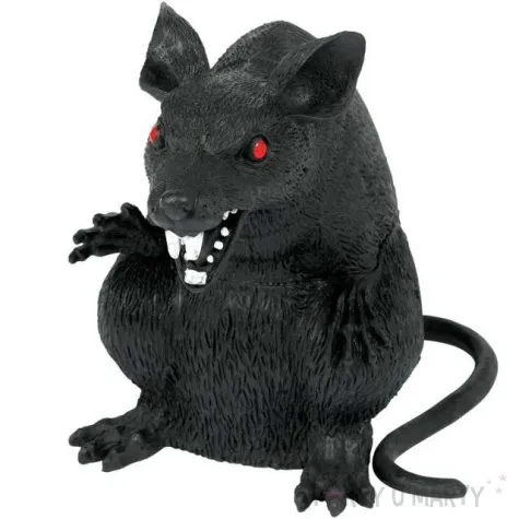 dekoracja szczur drapiezca czarna amscan 23 cm