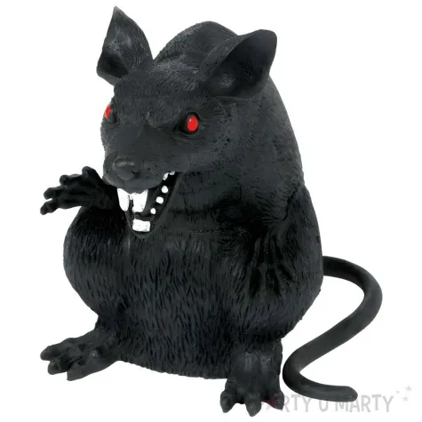 dekoracja szczur opetany drapiezca czarny amscan 23 cm