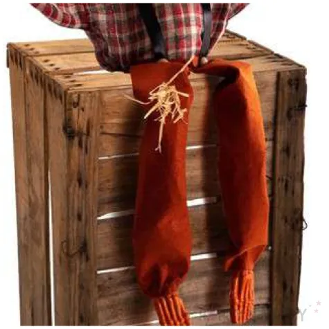 dekoracja szkielet dyni na skrzyni carnival toys