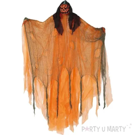 dekoracja szkielet dynia pomaranczowa party tino 120 cm