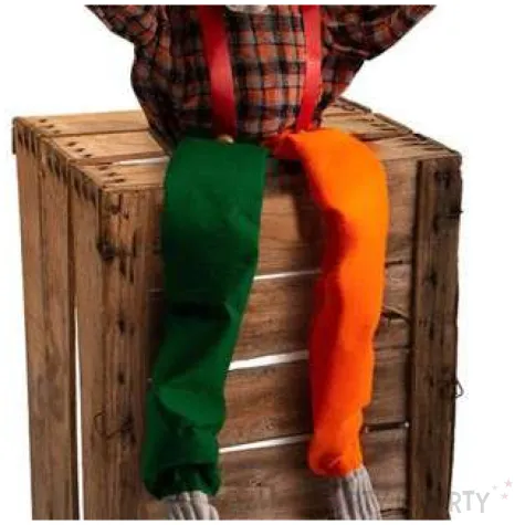 dekoracja szkielet klauna na skrzyni carnival toys