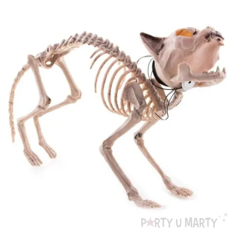 dekoracja szkielet kota funnyfashion 45 cm