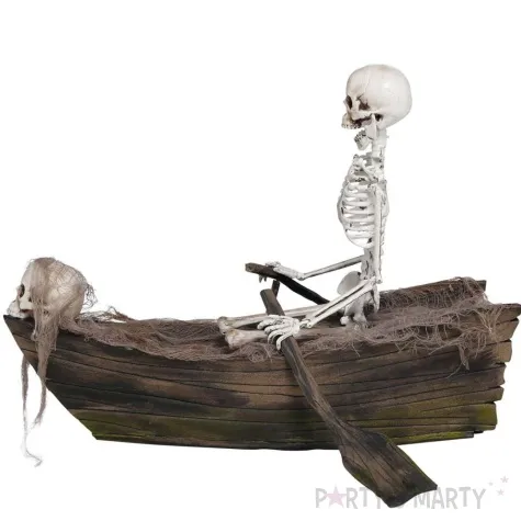 dekoracja szkielety w lodce guirca