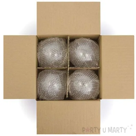 dekoracja szklana kula partydeco 12 cm 4 szt