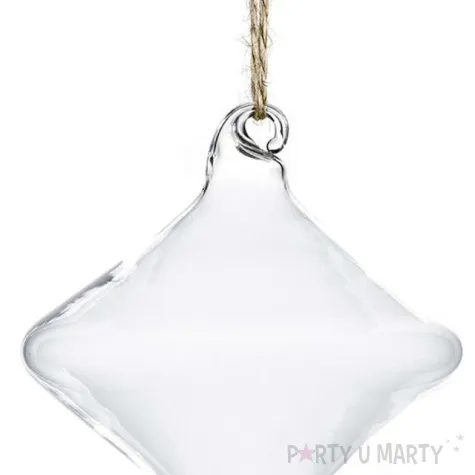 dekoracja szklana sopel dsz4 24 cm