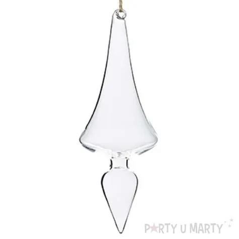 dekoracja szklana sopel dsz6 17 cm