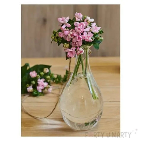 dekoracja szklana wazon wiszacy 15 cm