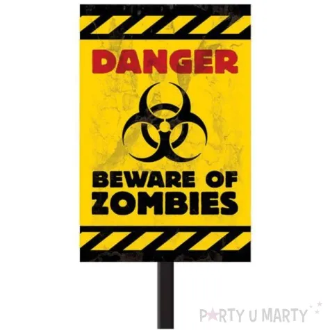 dekoracja tabliczka danger amscan 38 cm