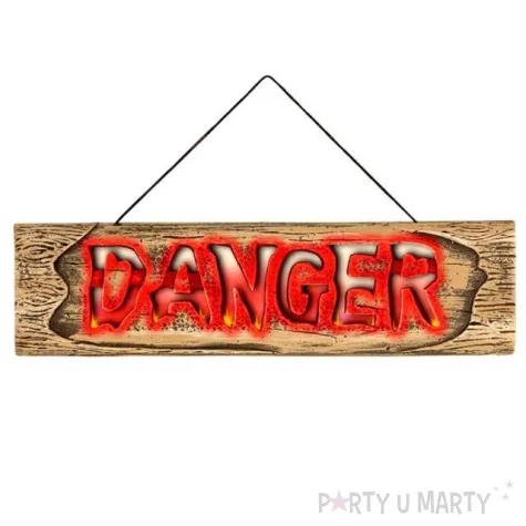 dekoracja tabliczka danger widmann 45 cm