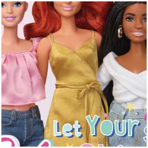 dekoracja tortu oplatek barbie i przyjaciolki 20 cm dekora