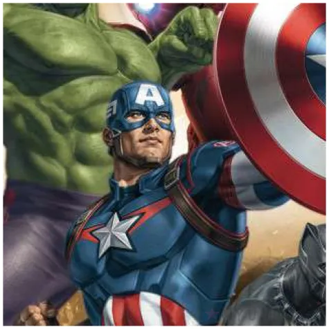 dekoracja tortu oplatek bc avengers 16 cm dekora