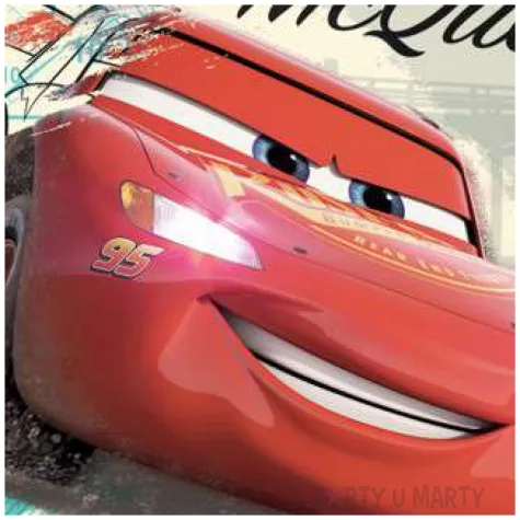 dekoracja tortu oplatek bc cars 20 cm dekora