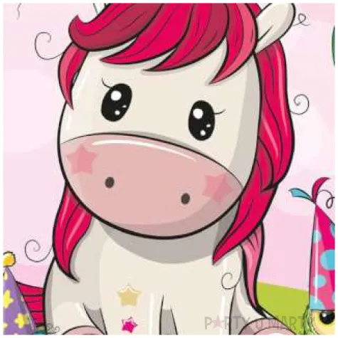 dekoracja tortu oplatek bc jednorozec 20 cm dekora