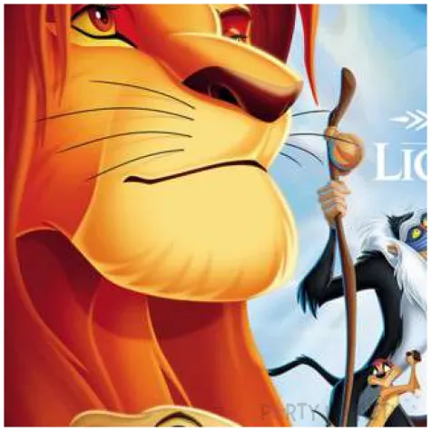 dekoracja tortu oplatek bc krol lew 20 cm dekora