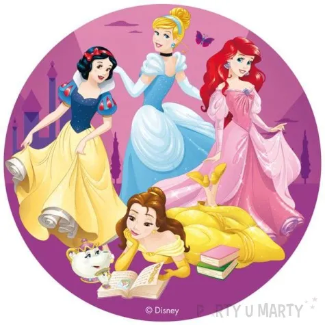 dekoracja tortu oplatek bc ksiezniczki disneya 16 cm dekora