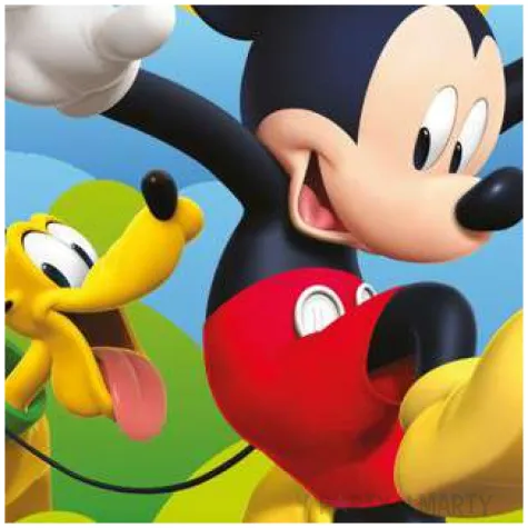 dekoracja tortu oplatek bc mickey 16 cm dekora