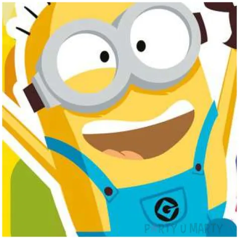 dekoracja tortu oplatek bc minionek dave 20 cm dekora