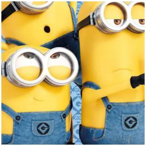 dekoracja tortu oplatek bc minionki 20 cm dekora