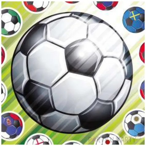 dekoracja tortu oplatek bc pilka nozna 16cm dekora