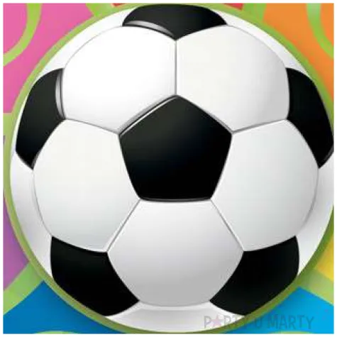 dekoracja tortu oplatek bc pilka nozna 20 cm dekora