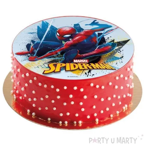 dekoracja tortu oplatek bc spiderman 16 cm dekora
