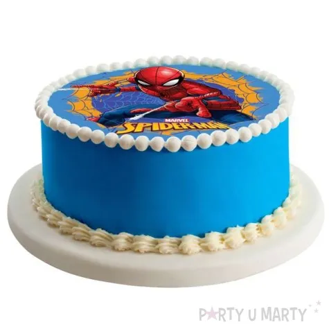 dekoracja tortu oplatek bc spiderman 20 cm dekora
