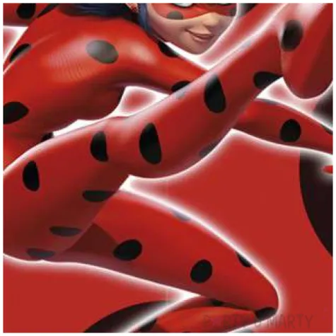 dekoracja tortu oplatek biedronka 20 cm dekora