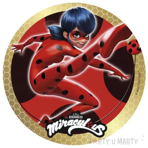 dekoracja tortu oplatek biedronka 20 cm dekora