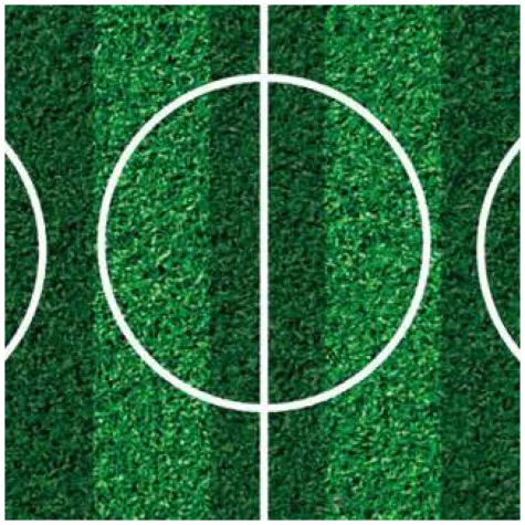 dekoracja tortu oplatek boisko 16 cm dekora