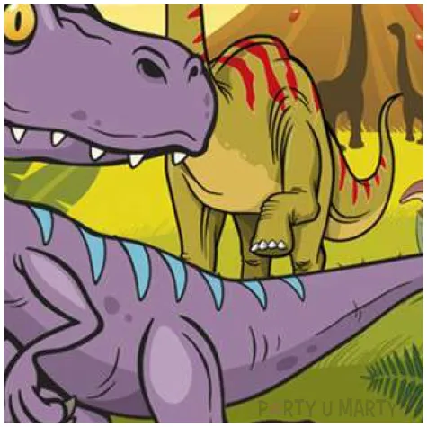 dekoracja tortu oplatek dinozaur 2 16 cm dekora