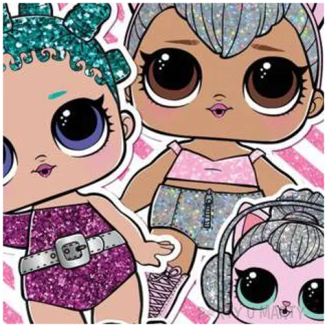 dekoracja tortu oplatek elastyczny bezglutenowy lol 16 cm dekora