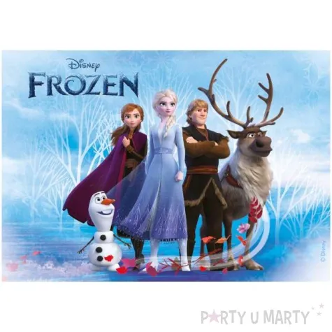 dekoracja tortu oplatek frozen bohaterowie 14 8 x 21 cm dekora