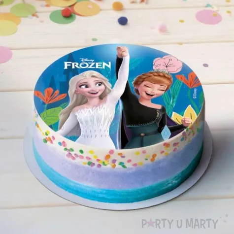 dekoracja tortu oplatek frozen ksiezniczki 15 5 cm dekora