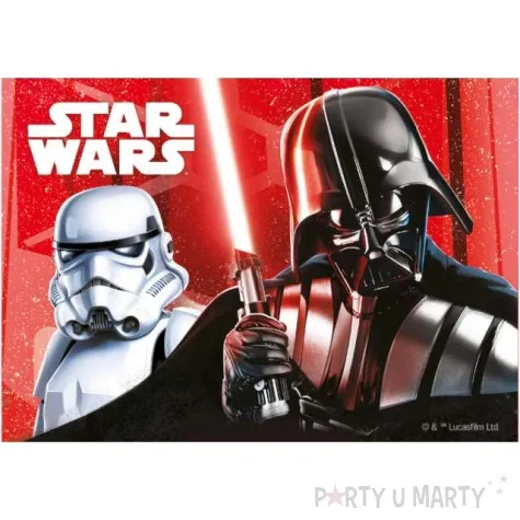 dekoracja tortu oplatek gwiezdne wojny darth vader i stormtrooper 14 8 x 21 cm dekora