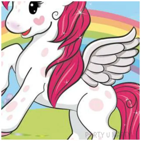 dekoracja tortu oplatek jednorozec 20 cm dekora