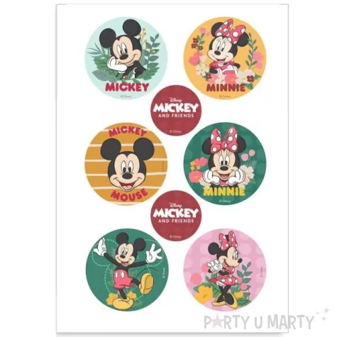 dekoracja tortu oplatek mickey minnie 5 8 cm dekora