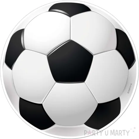 dekoracja tortu oplatek pilka nozna 15 5 cm dekora