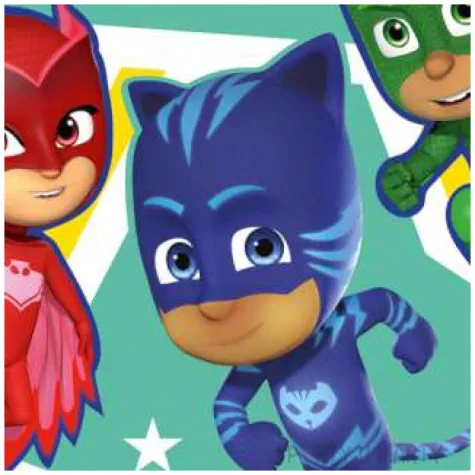 dekoracja tortu oplatek pj masks pidzamersi 20 cm dekora