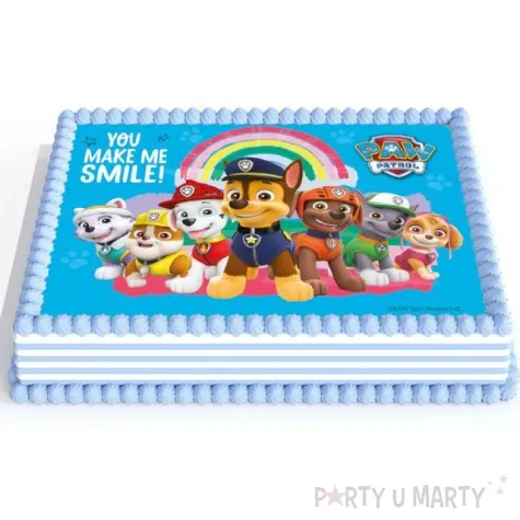 dekoracja tortu oplatek psi patrol 14 8 x 21 cm dekora