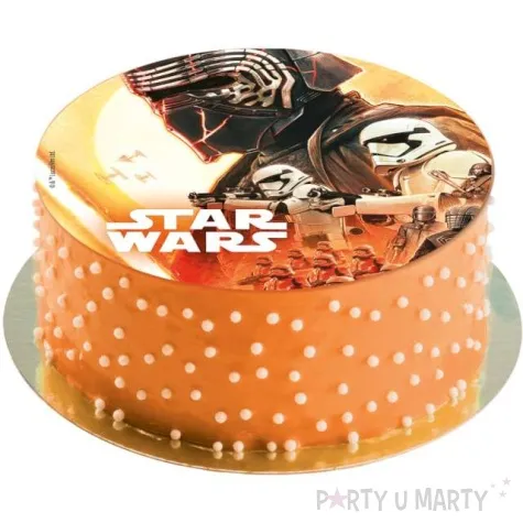 dekoracja tortu oplatek star wars 20 cm dekora