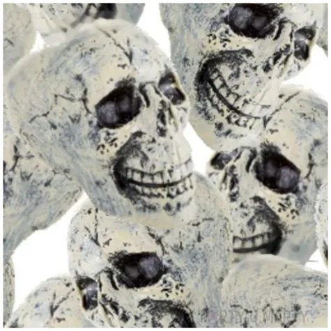 dekoracja trupie czaszki czakos 11x8 cm 12 szt