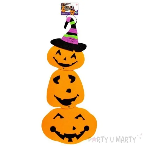 dekoracja trzy dynie pomaranczowa widmann 60cm