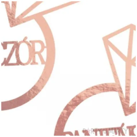 dekoracja wieczor panienski pierscionki rose gold partycollection 36 x 24 5 cm